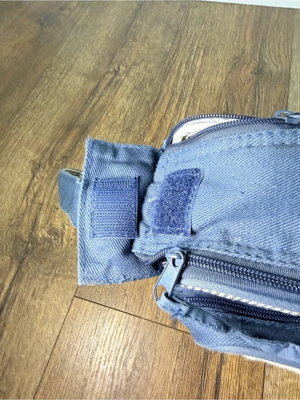 Winnie the Pooh Character Vintage Diaper Bag in Navy & Cream